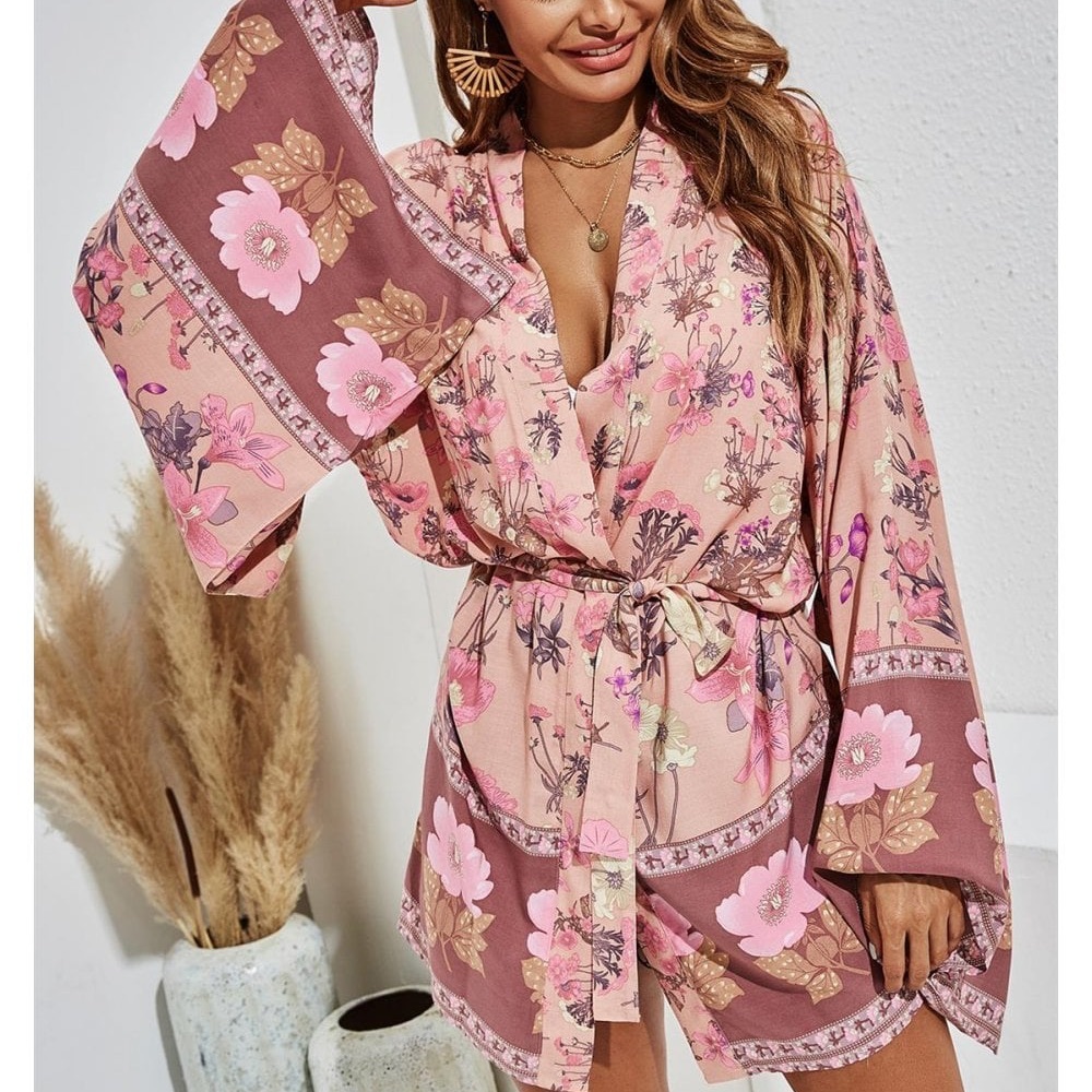 Boho Floral Kimono